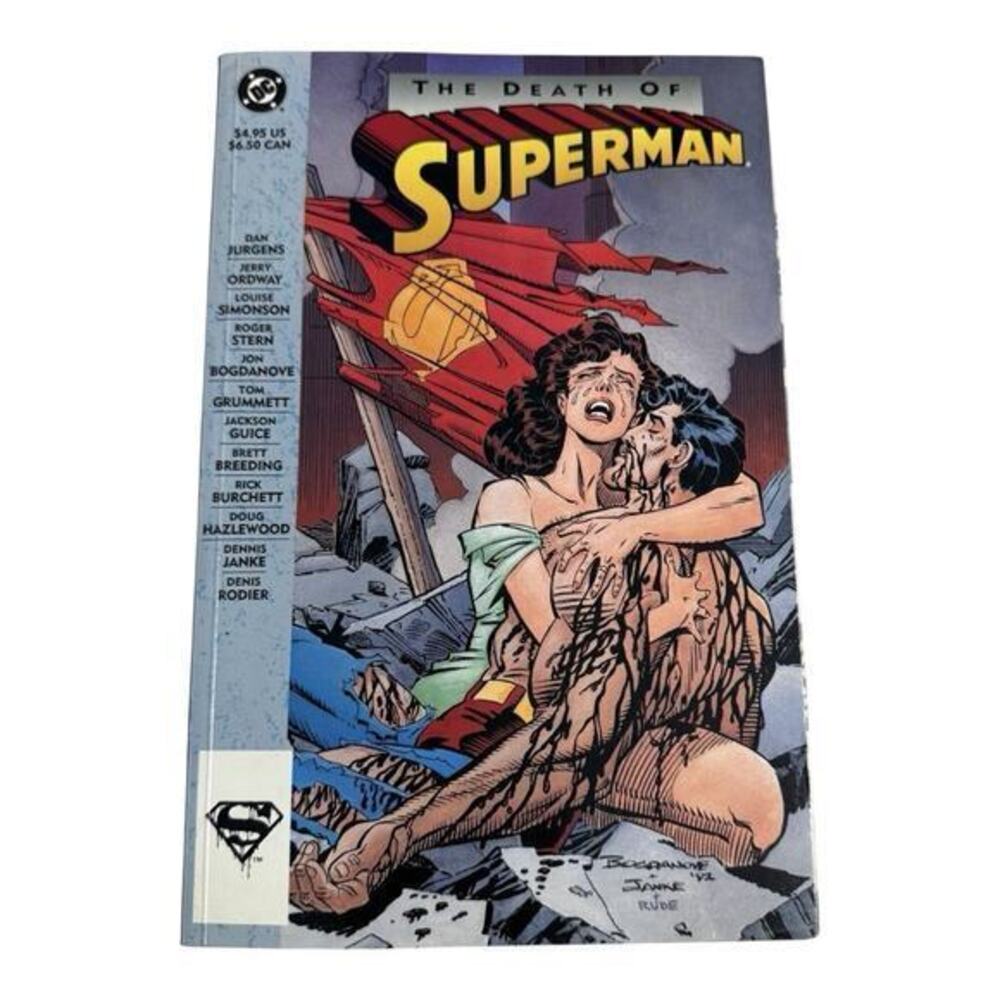 The Death of Superman Comic Book 1st Edition Print 1993 Excellent Condition